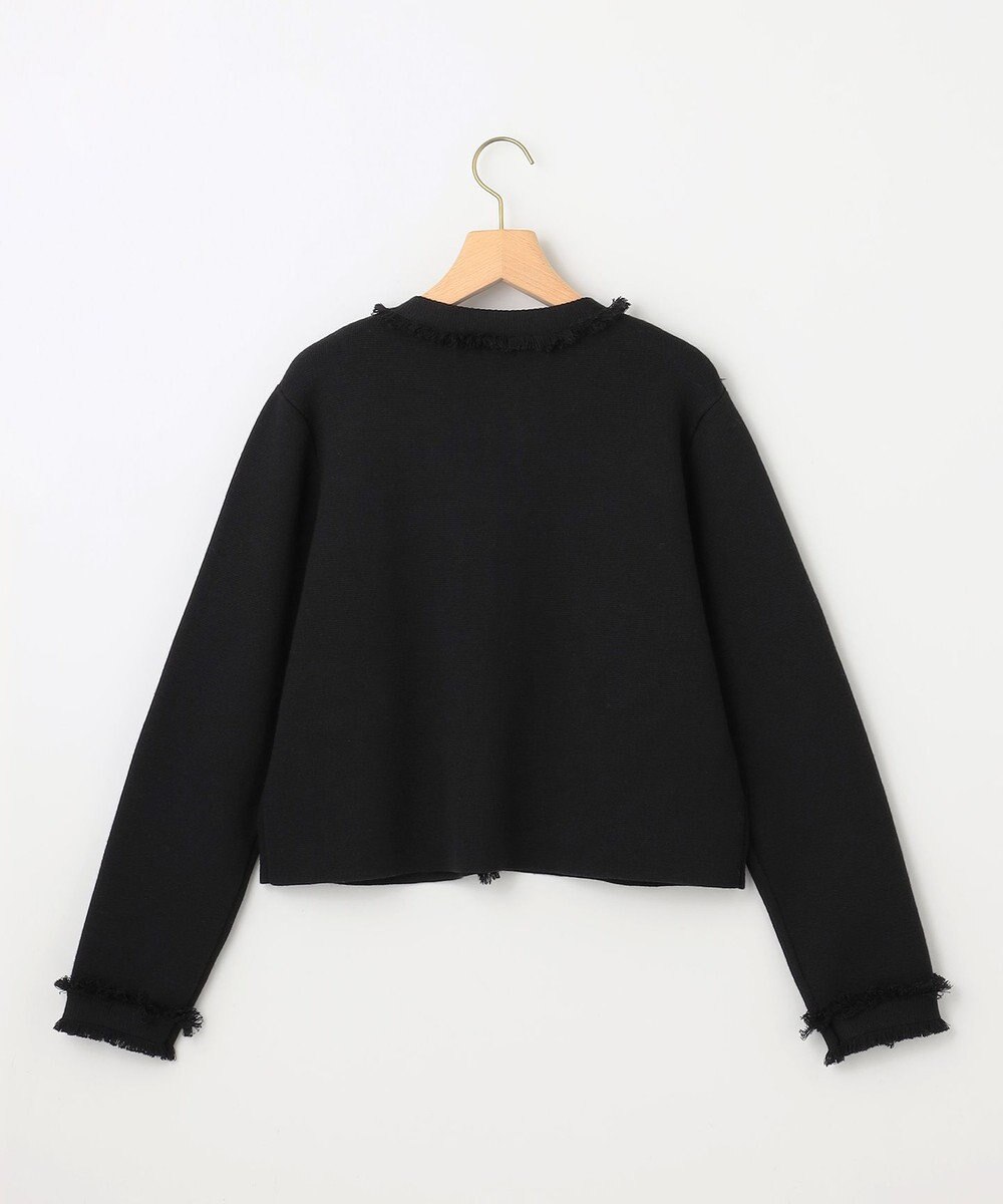 組曲 ビジューボタンニットジャケット 