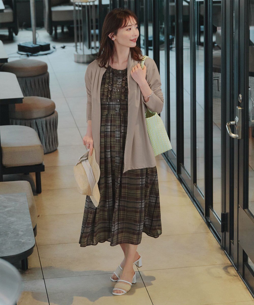 Tiaclasse L 【おのののかさん着用】冷凛(ひやりん)カノコカットソートッパーカーディガン 