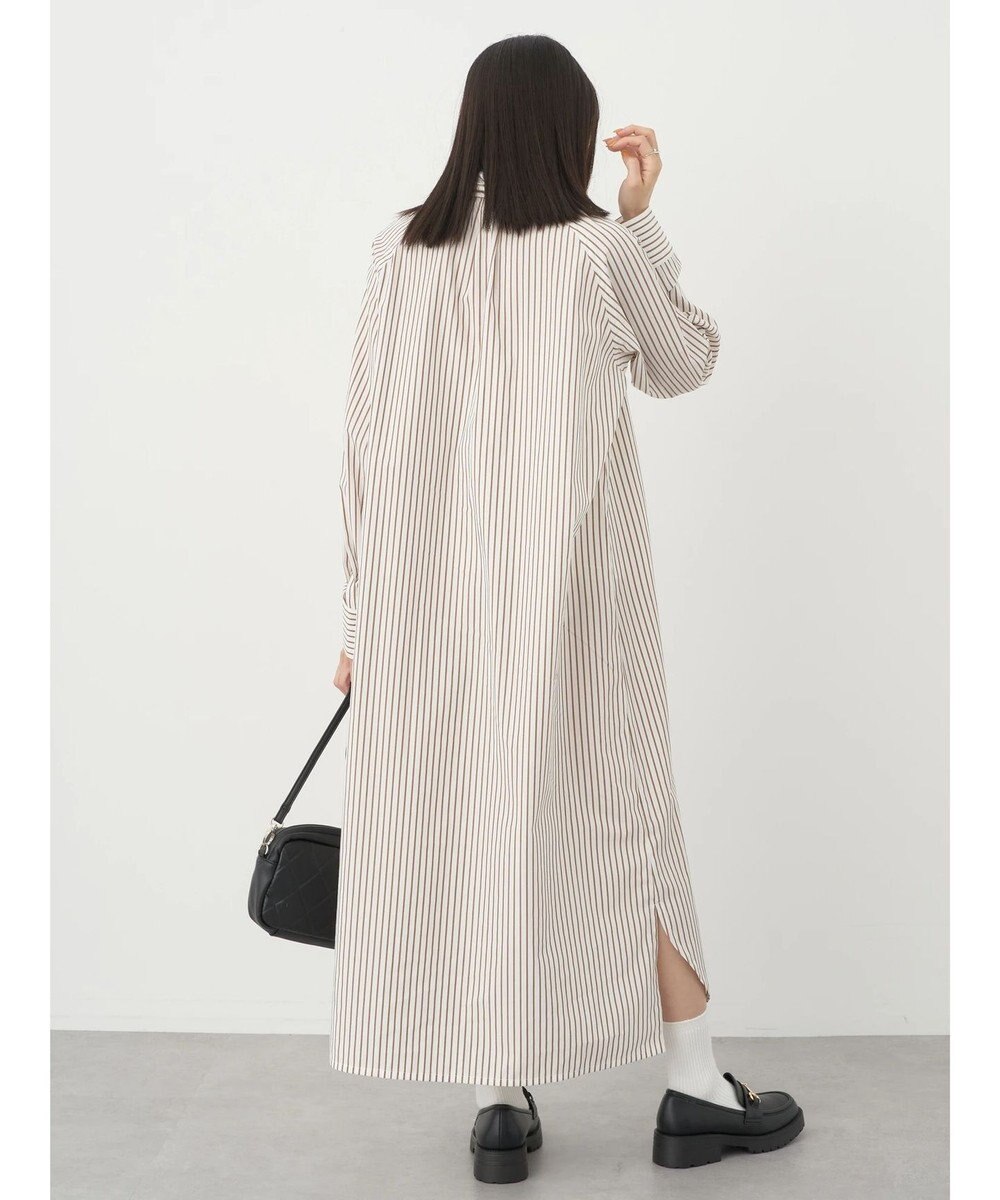 earth music&ecology ボウタイシャツワンピース 