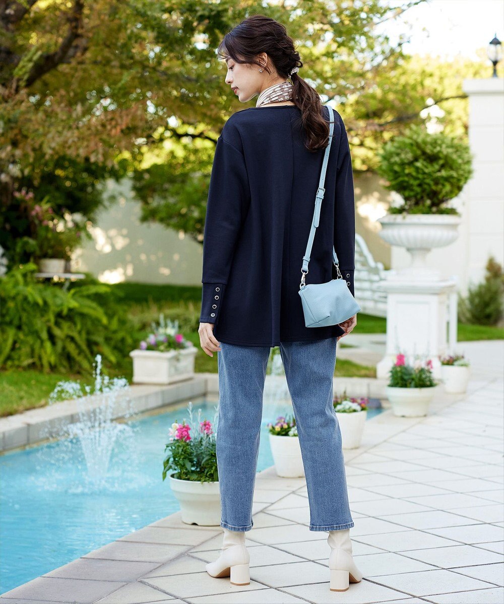 Tiaclasse 【洗える】【ふわもち美すふれ】フレアシルエットカットソー 