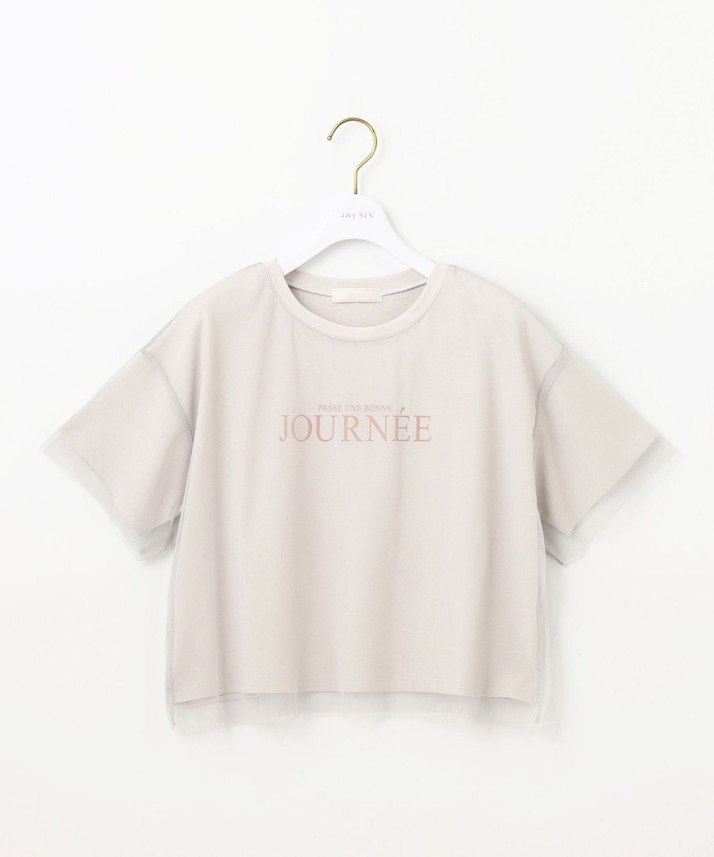 ANY SIS シアーチュールロゴ Tシャツ 