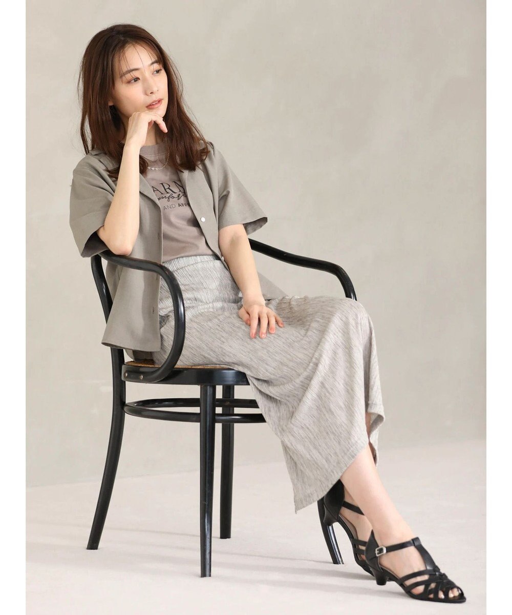 Green Parks フレンチスリーブ筆記体刺繍ロゴプルオーバー 