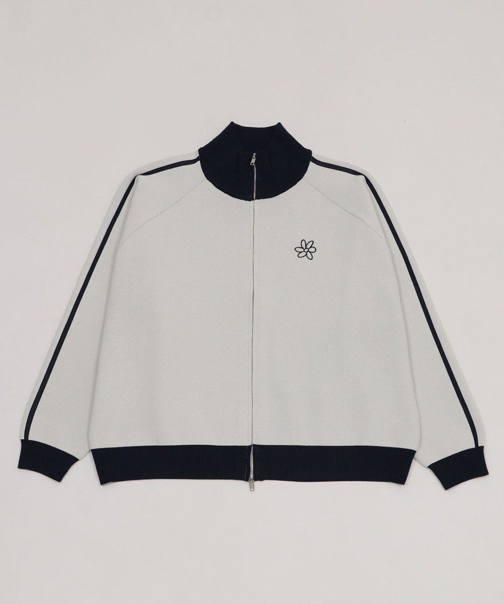 WEGO 【ユニセックス着用ITEM】ライントラックニットジャケット 