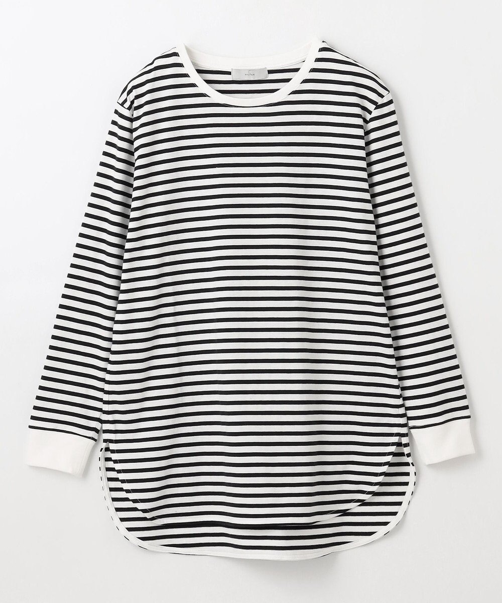 ANY リブポイントテールＴシャツ 