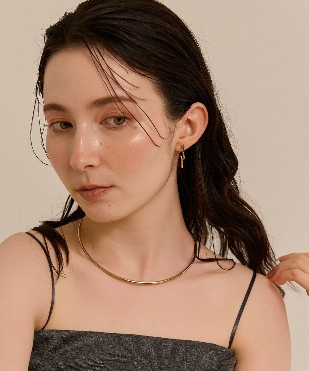 Phoebe 〈金属アレルギー対応〉スターフープピアス　ゴールド/ニッケルフリー 