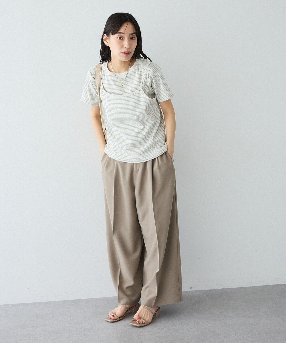 CRAFT STANDARD BOUTIQUE 2点セット/ボーダーキャミ+Tシャツ 