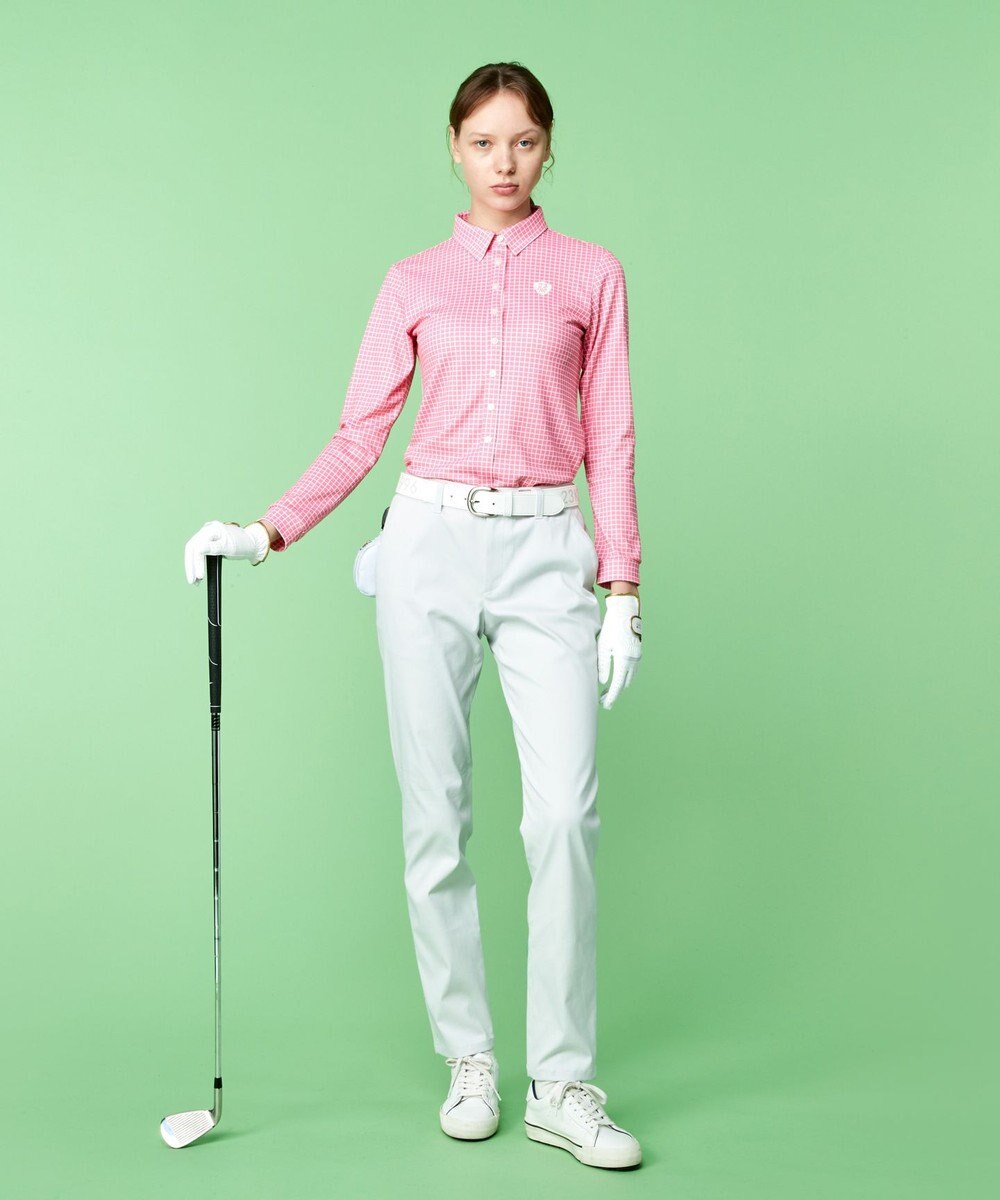 23区GOLF 長年愛される定番！【WOMEN】ハイパワーストレッチ ベーシックパンツ 挿し色で主役に 