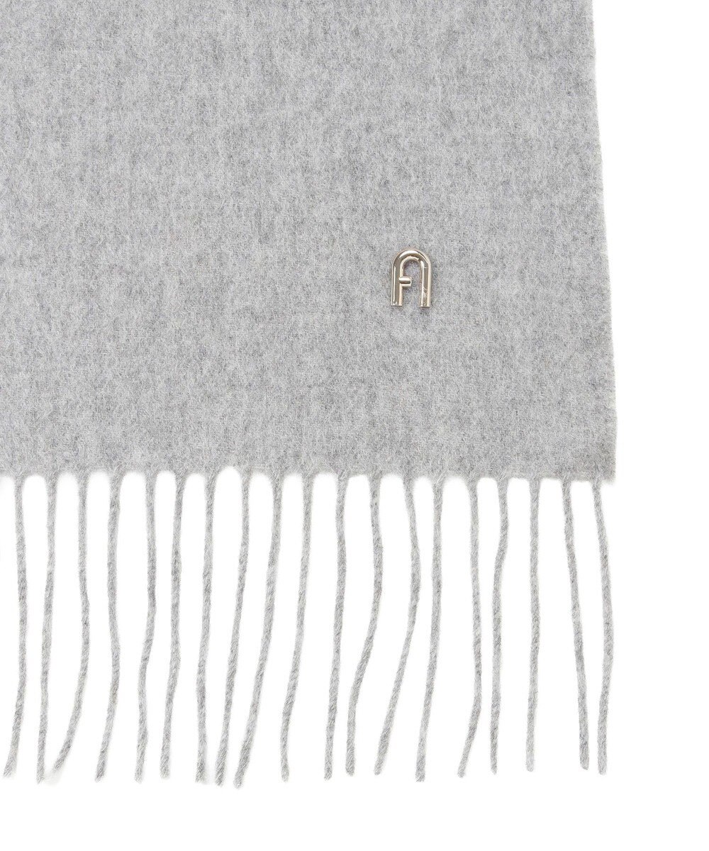 MOONBAT FURLA(フルラ）【WEB限定】ウール100％ アーチロゴ 無地ストール 190cm×60cm 