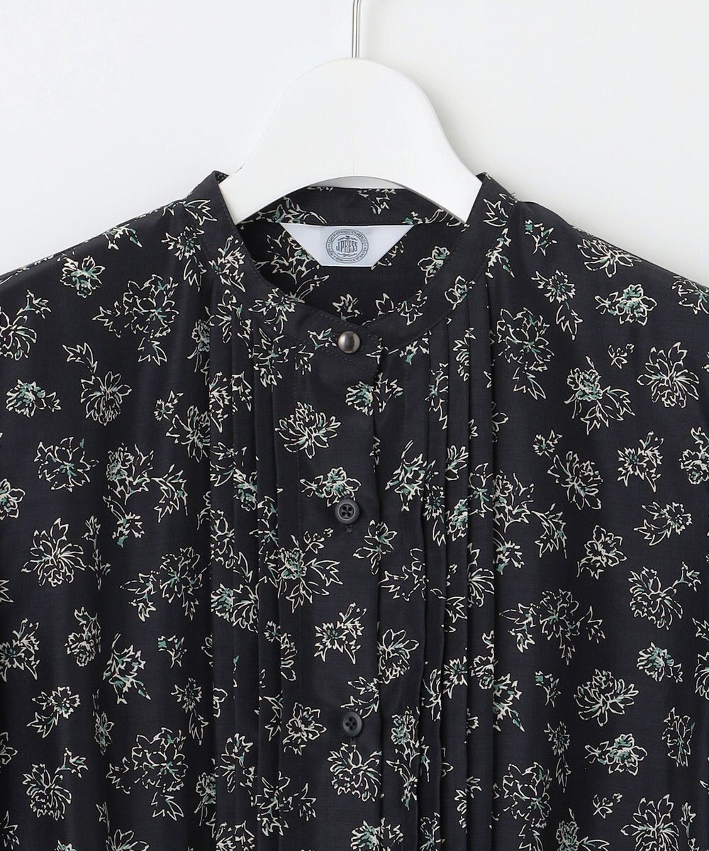 J.PRESS LADIES L 【WEB限定カラーあり・洗える】ラインフラワープリント ワンピース 