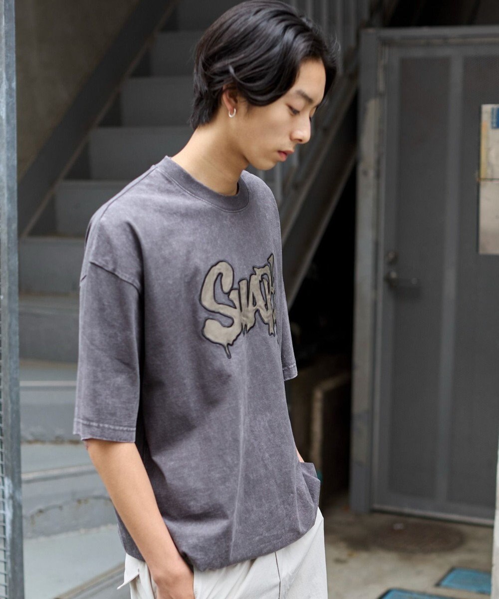 WEGO 【ユニセックス着用ITEM】ワッペンロゴドロストBIG　T（SS） 