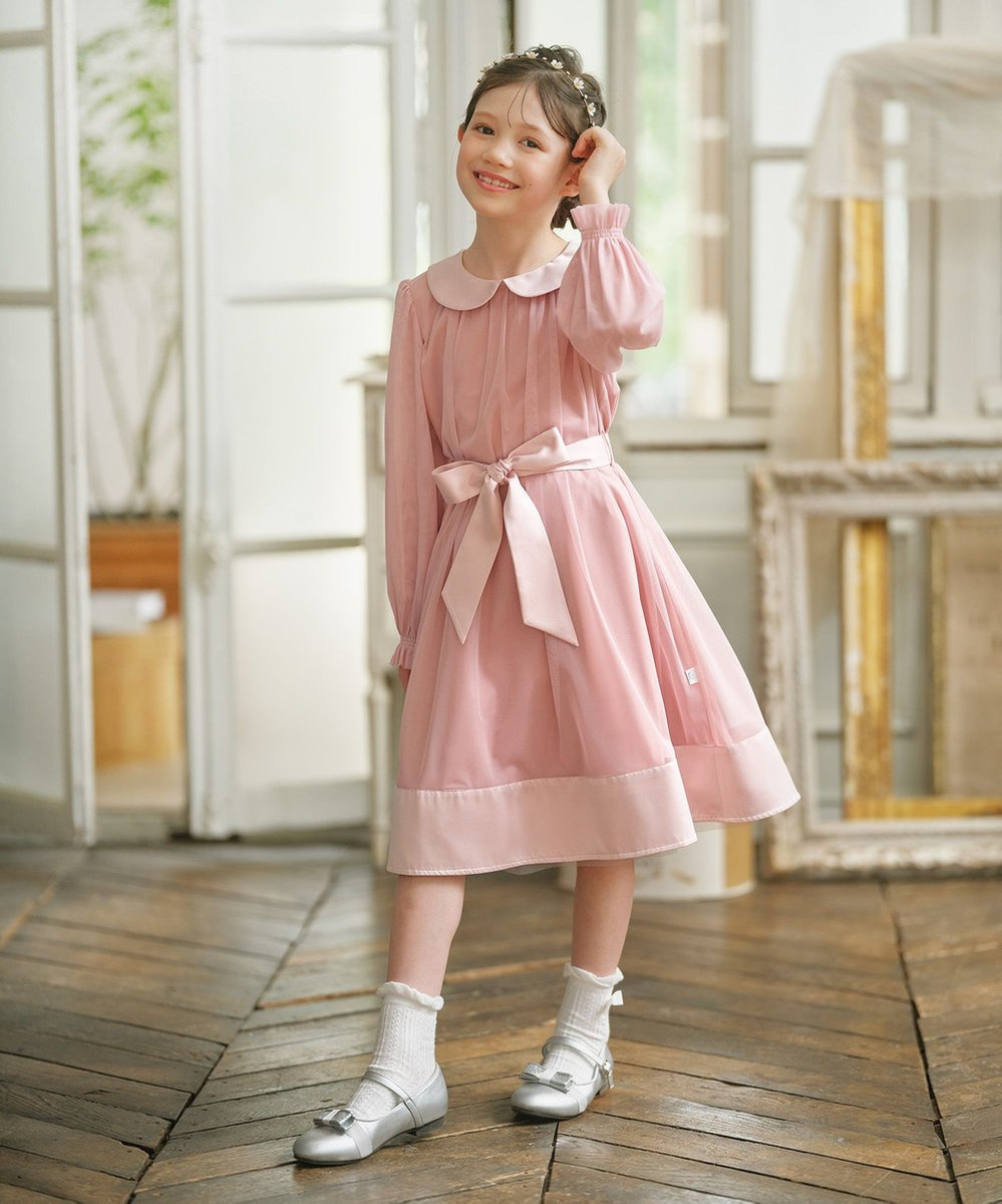 組曲 KIDS 【110-140㎝】チュールフレア ドレス 