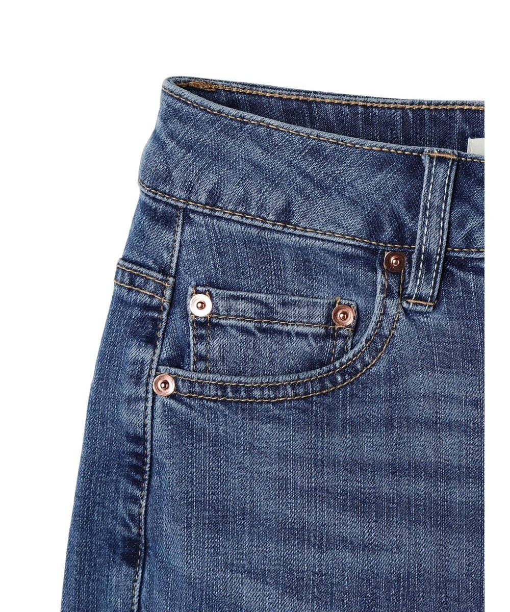 earth music&ecology セルフカットフレアデニムパンツ 