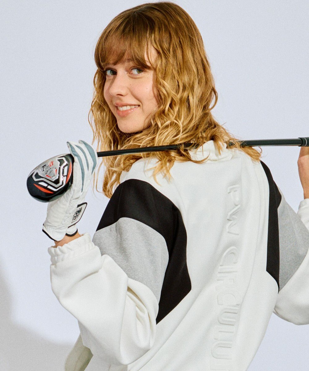 PW CIRCULUS 【WOMEN】カラーブロッキング プルオーバー ゴルフウェア レディース 