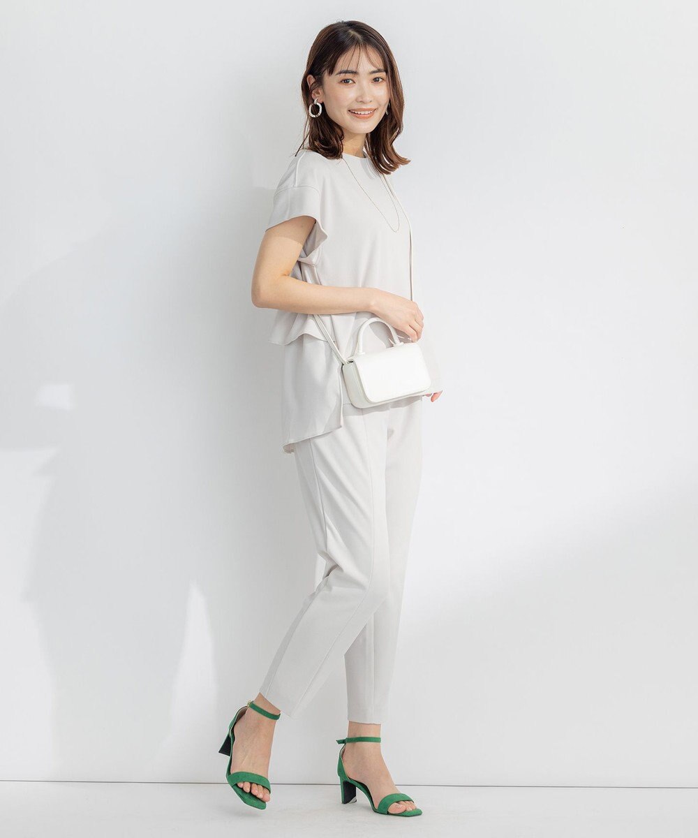 組曲 【吸湿・冷感・UVケア】スタイルアップジャージー パンツ 