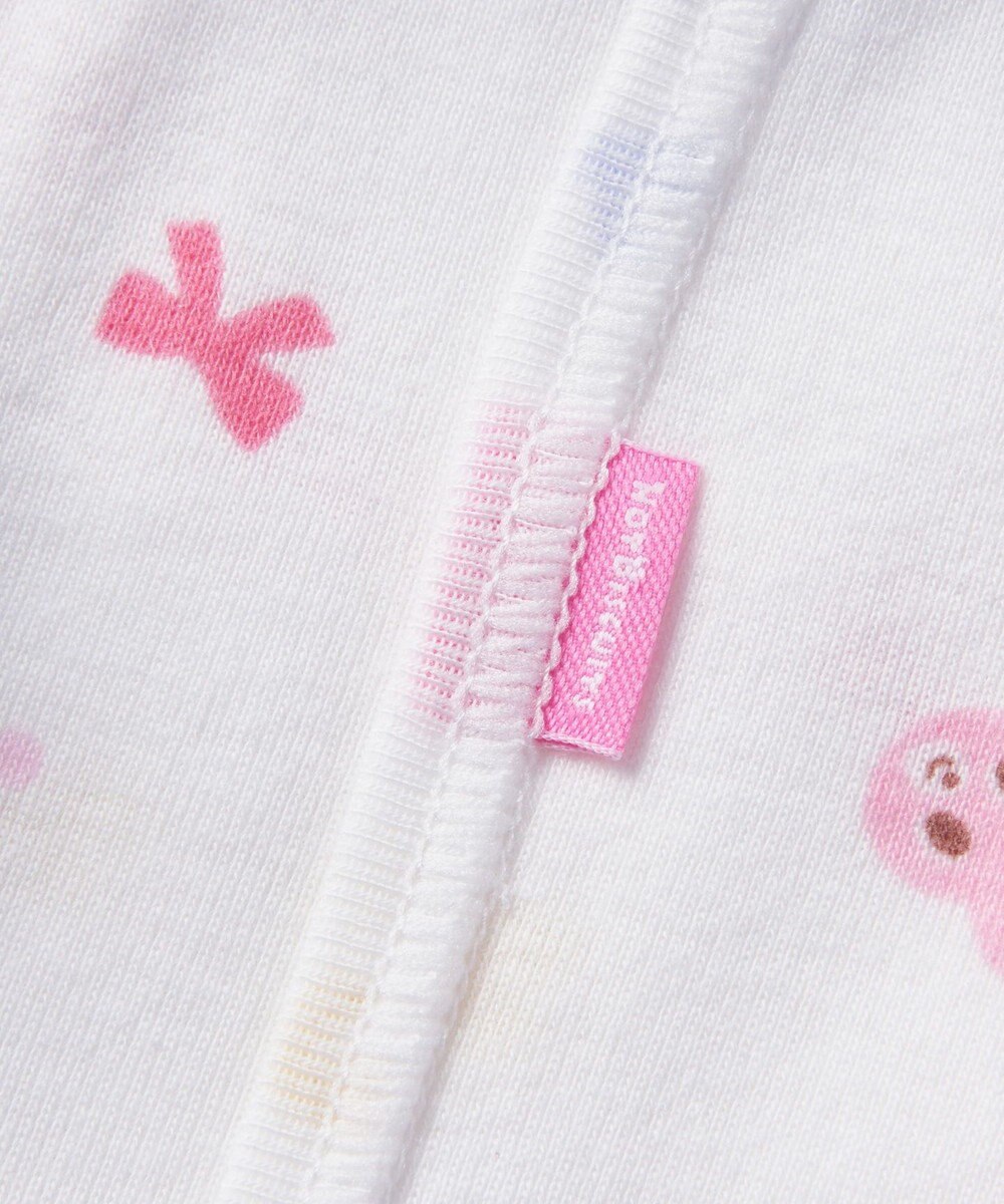 MIKI HOUSE HOT BISCUITS 【50-60cm】 フライス総柄短肌着 