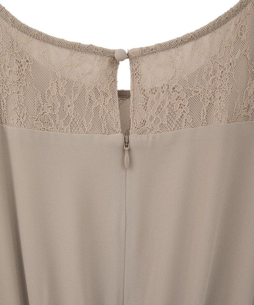 YECCA VECCA レース切替シフォンドレス 