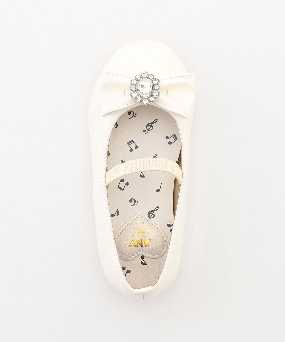 ANY KIDS エナメルフラットパンプス 