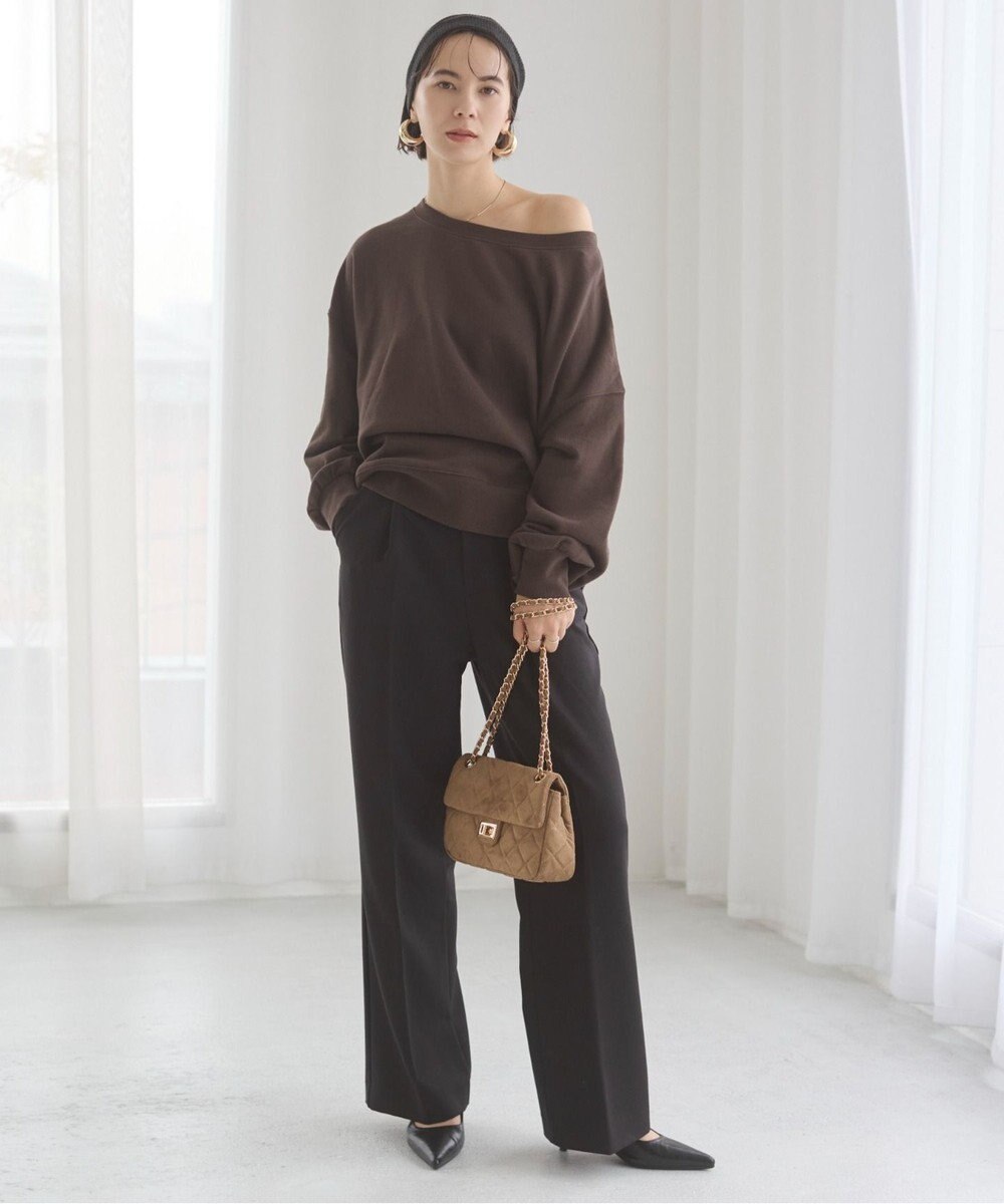 WEGO 【ANGIE VINTAGE/SETUP対応アイテム】オフショルダー裏毛スウェット 