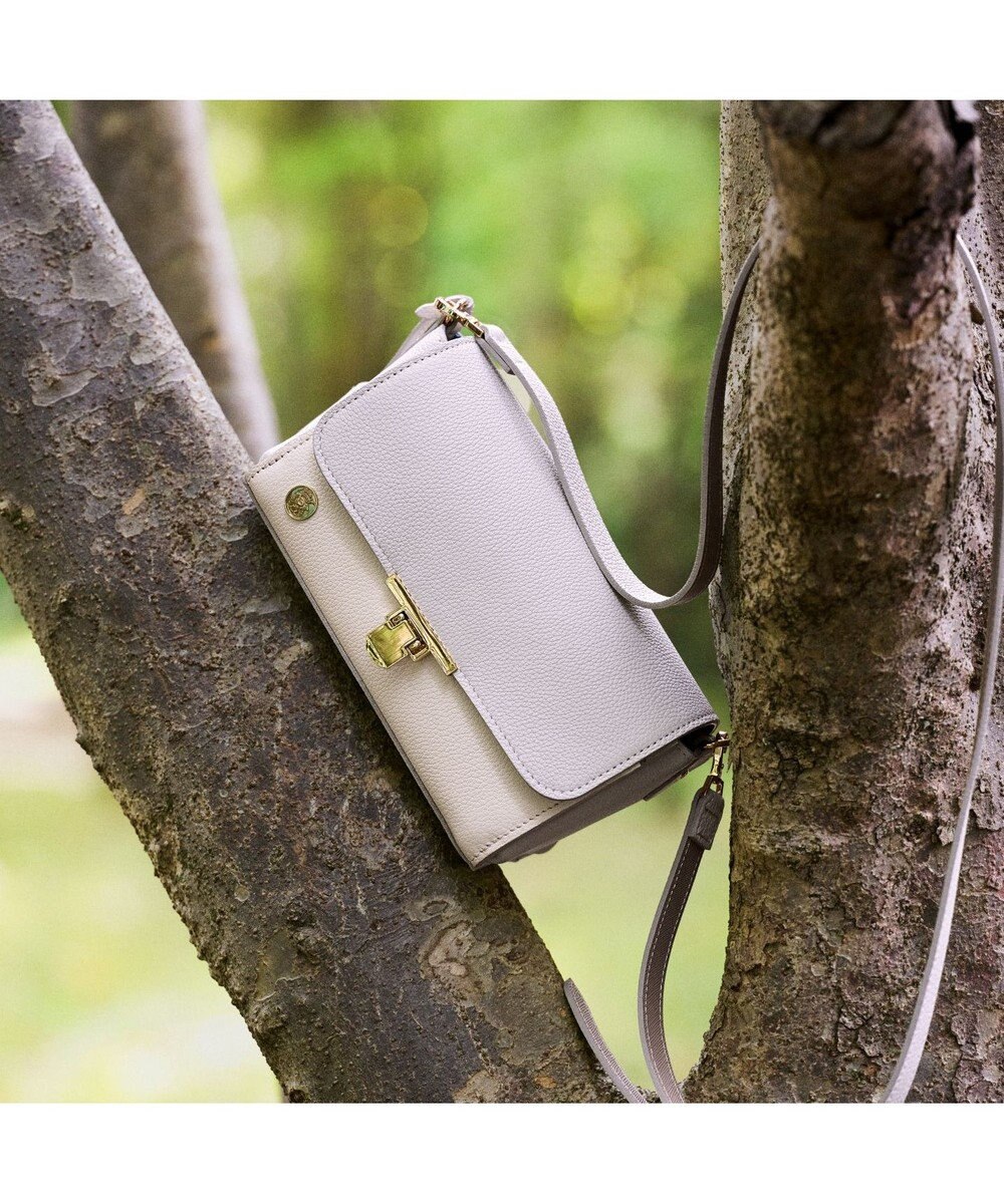 A.D.M.J. 【牛革】モーツァルト/バイカラーラウンドクラッチショルダー 