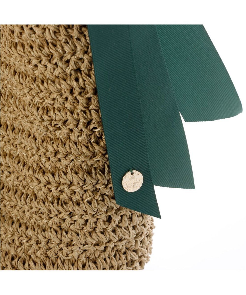 UNBILLION カシュカシュ cachecache / 下がりグログラン地柄編みトート カゴバッグ 