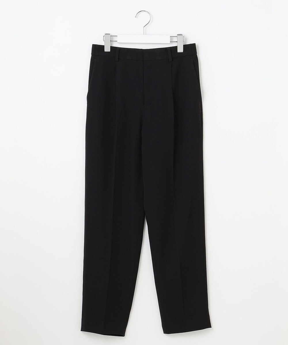 自由区 【XSサイズ～/洗える】ダブルフェイススーティング テーパードパンツ 