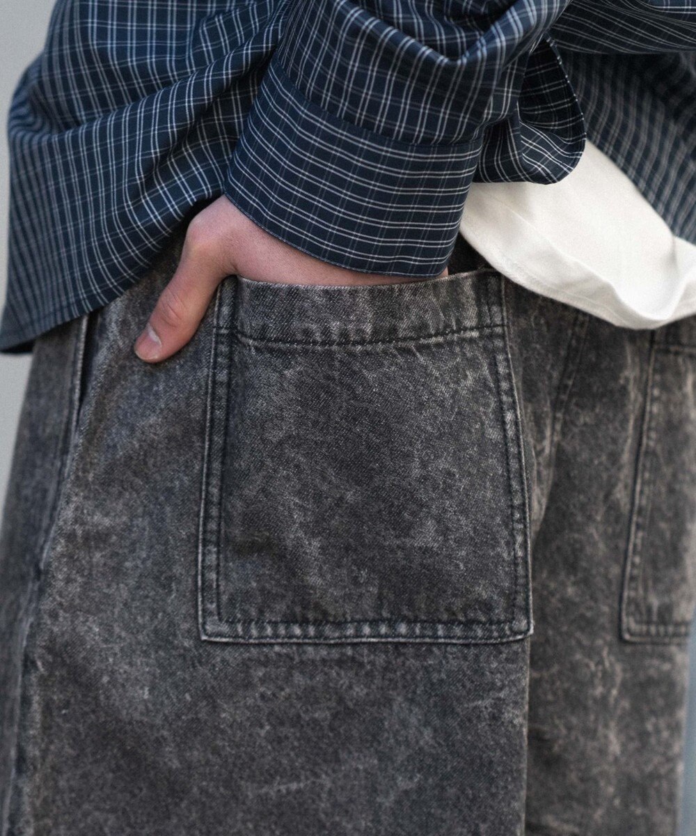 WEGO 【ウエストゴム/SMLサイズ展開】イージーコットンハーフパンツ 