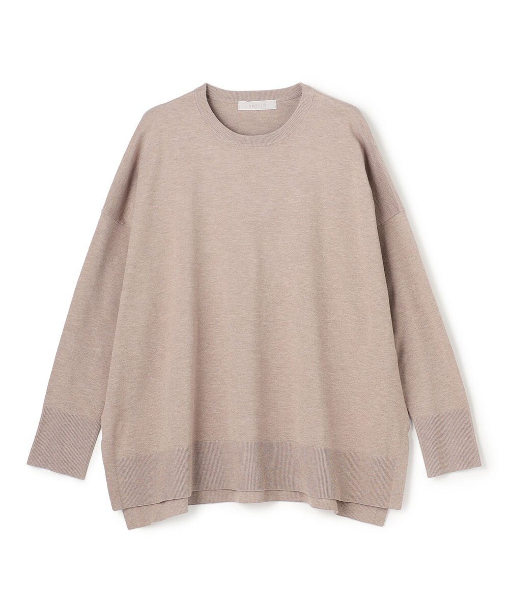 UNFILO L マイビューティニット ワイドクルーネック 