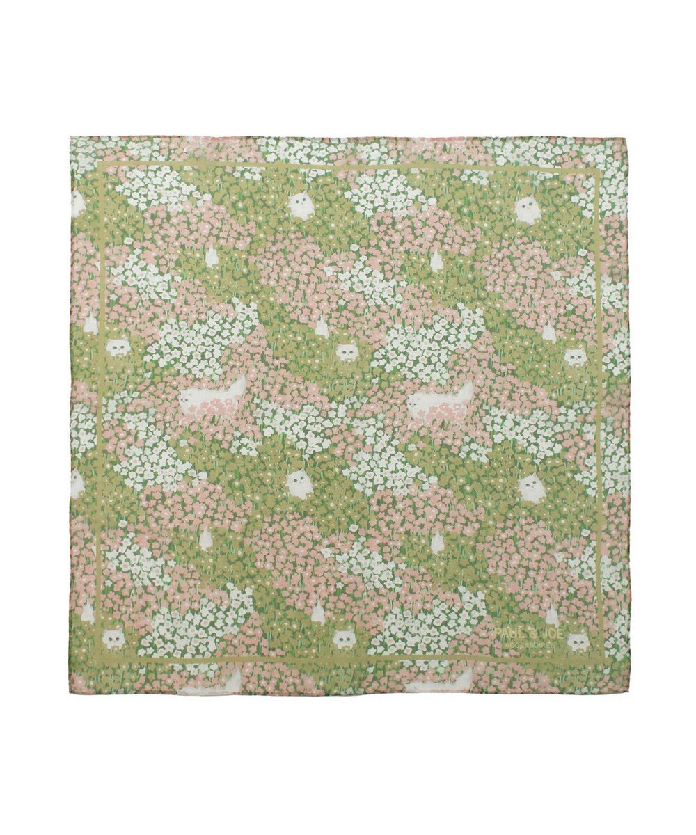 MOONBAT 【WEB限定】PAUL & JOE ACCESSOIRES シルクシフォンスカーフ 58×58cm 