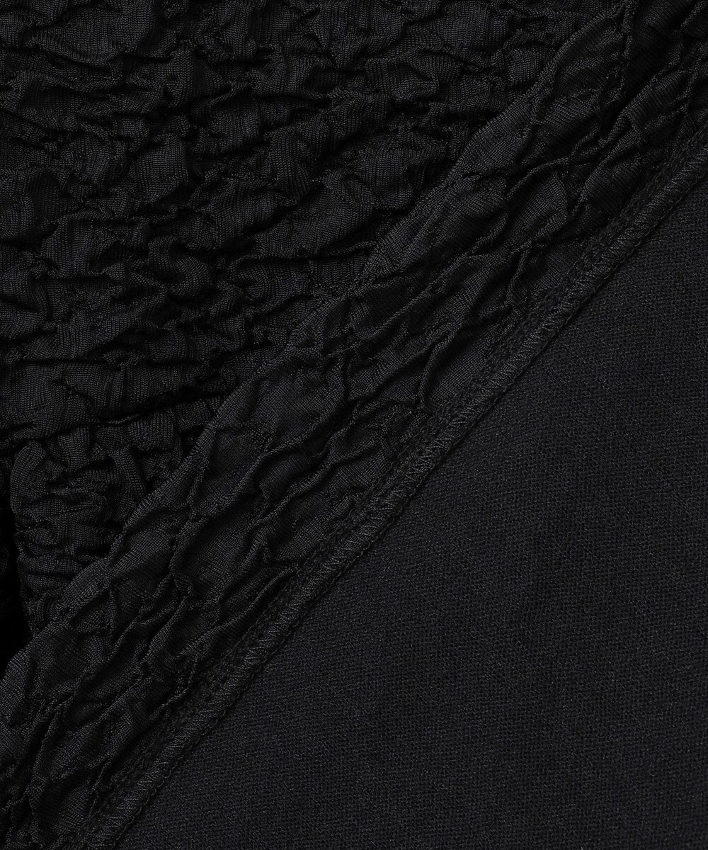 #Newans 【金子綾さんインスタライブご紹介アイテム】（セットアップ可能）ふくれジャガード ペプラムブラウス 