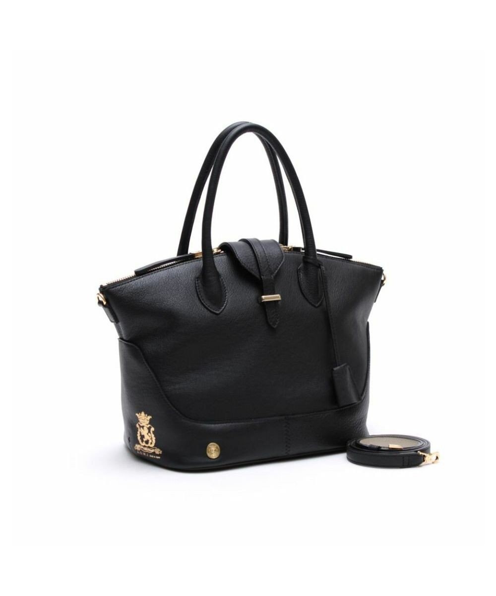 A.D.M.J. 【牛革】クラシックアニルブリロ/ノーブルファスナートート25cm(ショルダーストラップ付) 