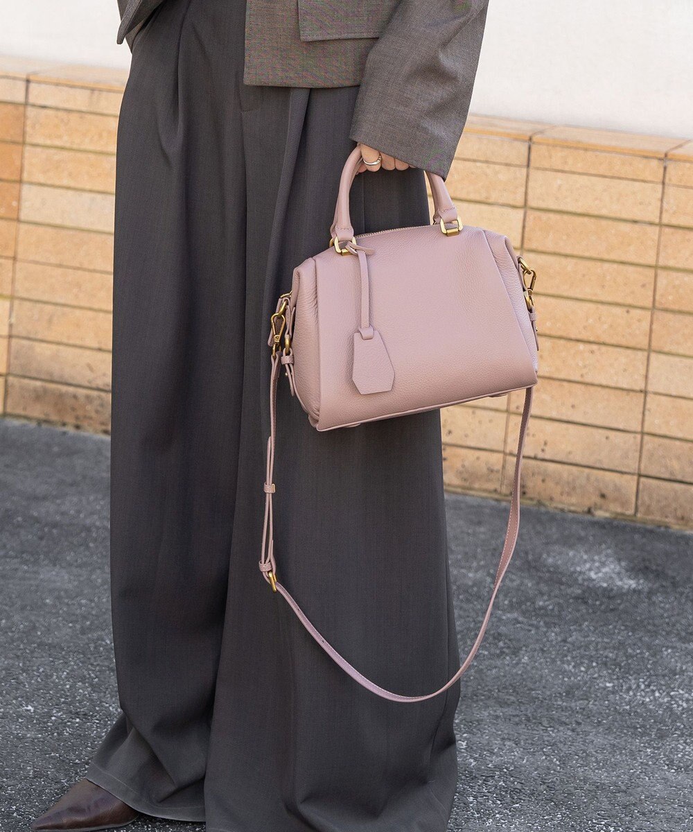 style code [Lyrss]牛革　ボストンバッグ 