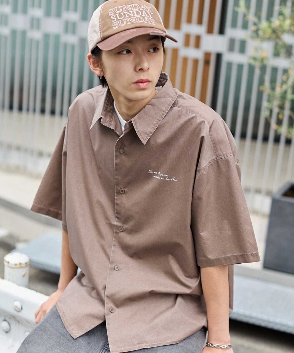 WEGO 【ユニセックス着用ITEM/吸収速乾】ピグメントDRYシャツ 