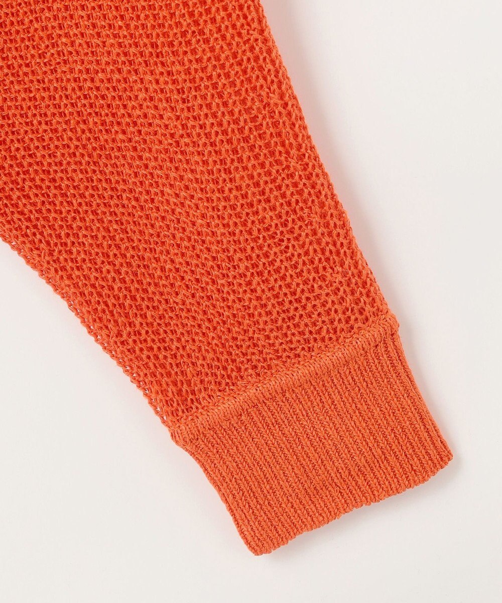 自由区 S 【洗える】リネンミドルゲージドルマンスリーブ ニット 