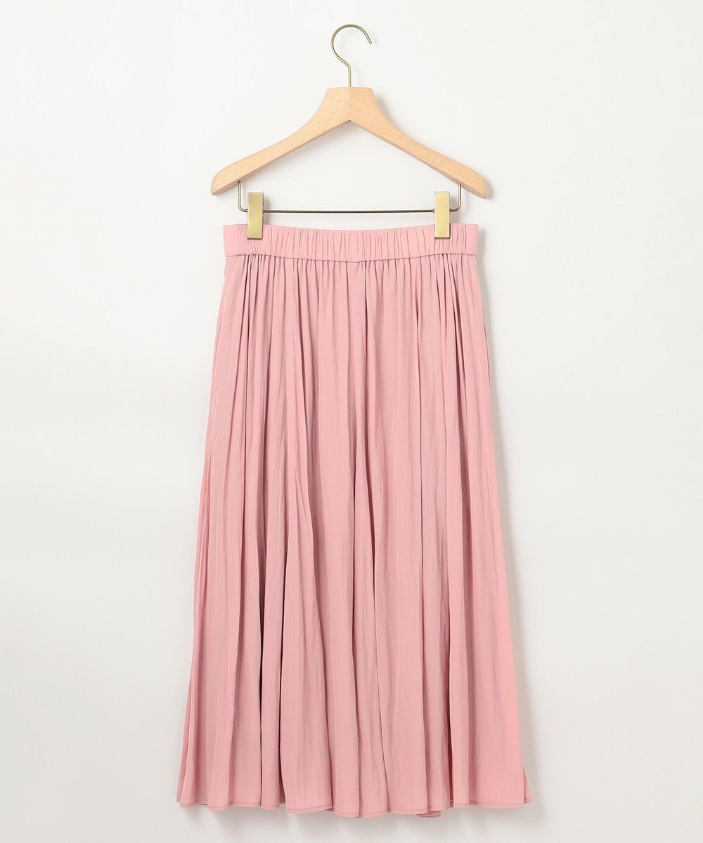 組曲 S 【WEB限定】ギャザーライトデシン スカート 