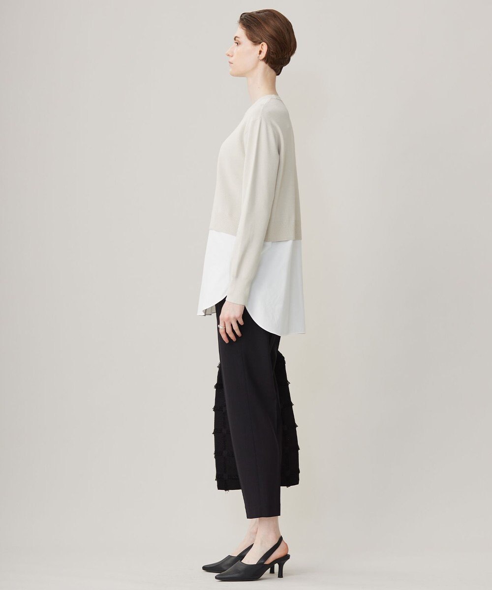 ICB 【WEB&一部店舗限定カラーあり】クロスコンビ ニットプルオーバー 