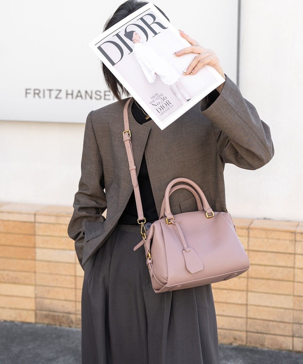 style code [Lyrss]牛革　ボストンバッグ 