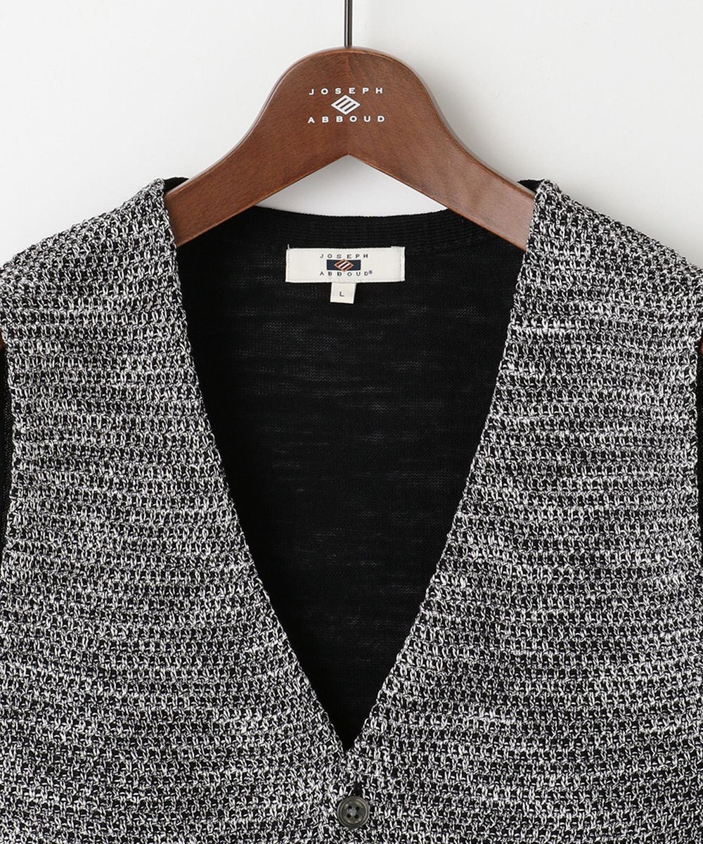 JOSEPH ABBOUD 【キングサイズ・清涼感/軽い/洗える】 スラブギマニットベスト 