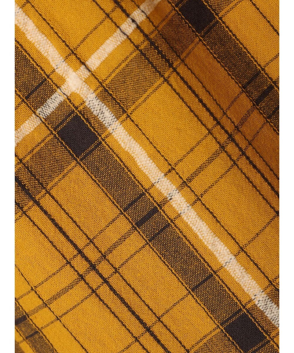 CRAFT STANDARD BOUTIQUE 先染めチェック（小）バンドカラー袖ＲＩＢ　ＯＰ 