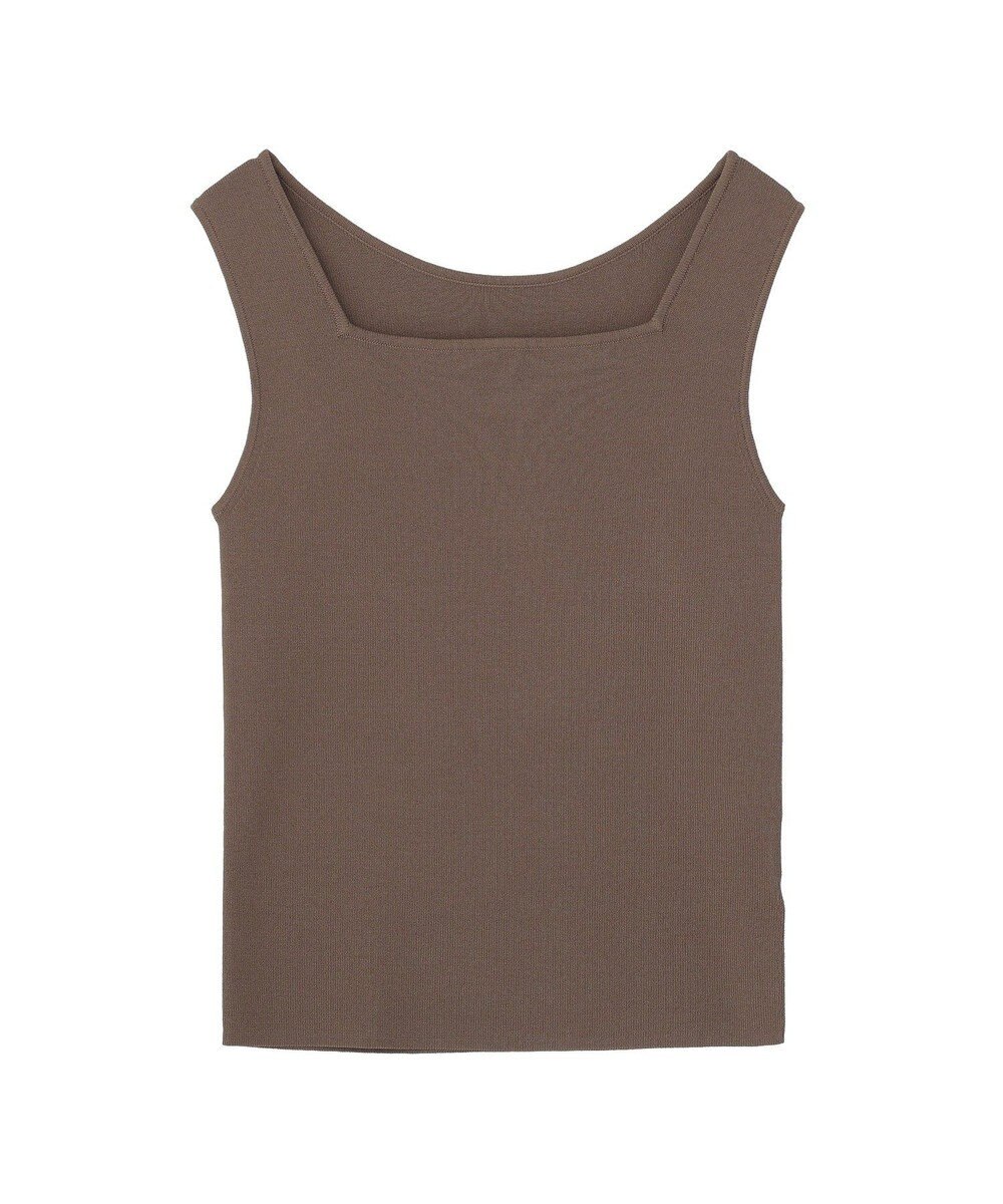 YECCA VECCA 2wayスクエアノースリーブニット 