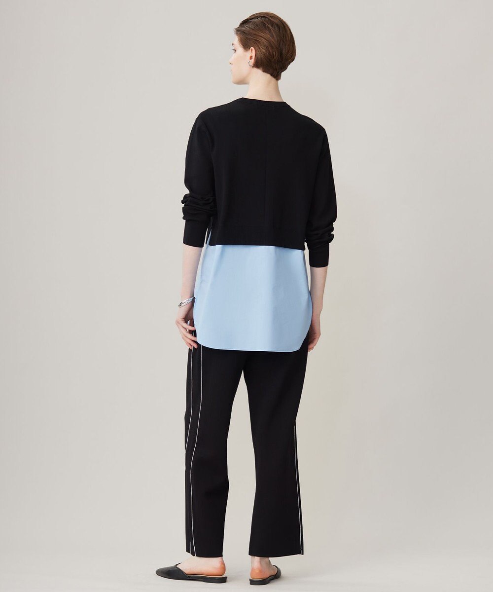 ICB L 【WEB&一部店舗限定カラーあり】クロスコンビ ニットプルオーバー 