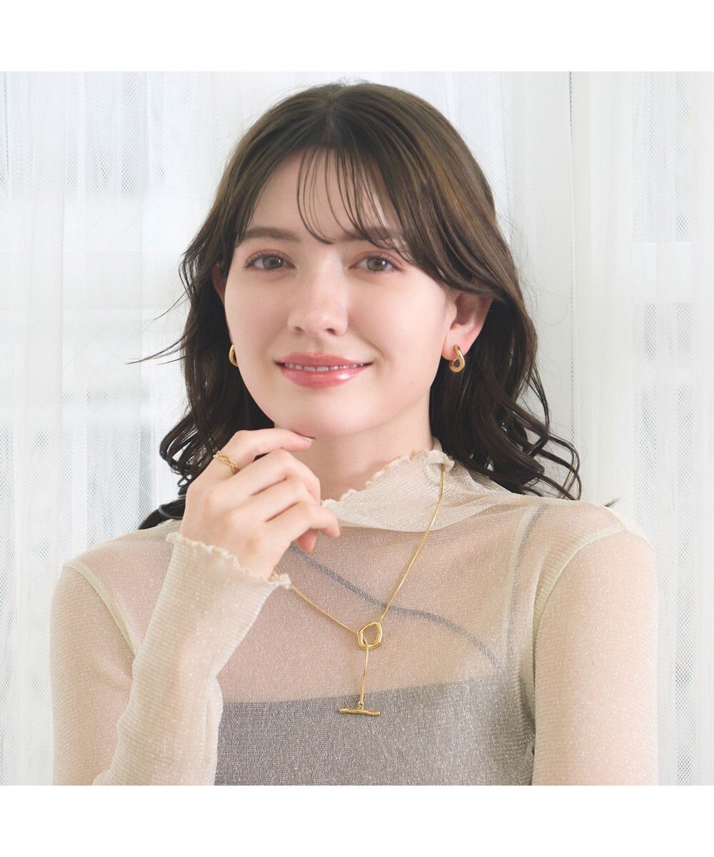 blancotokyo 【金属アレルギー対応】ニュアンスラリエットネックレス FLUIR 