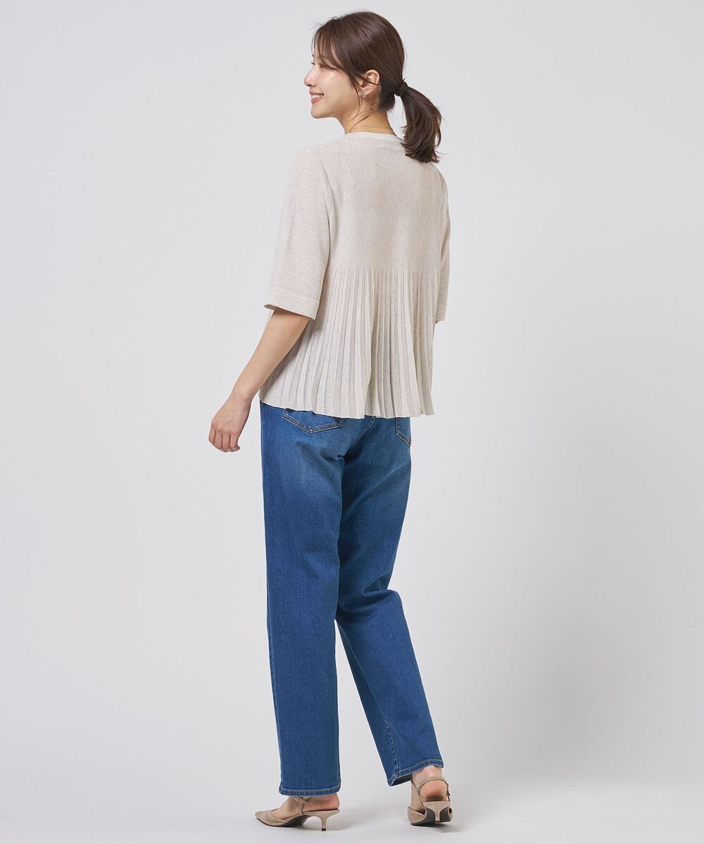 J.PRESS LADIES Vis/Pe スパーク バックプリーツ ニット 