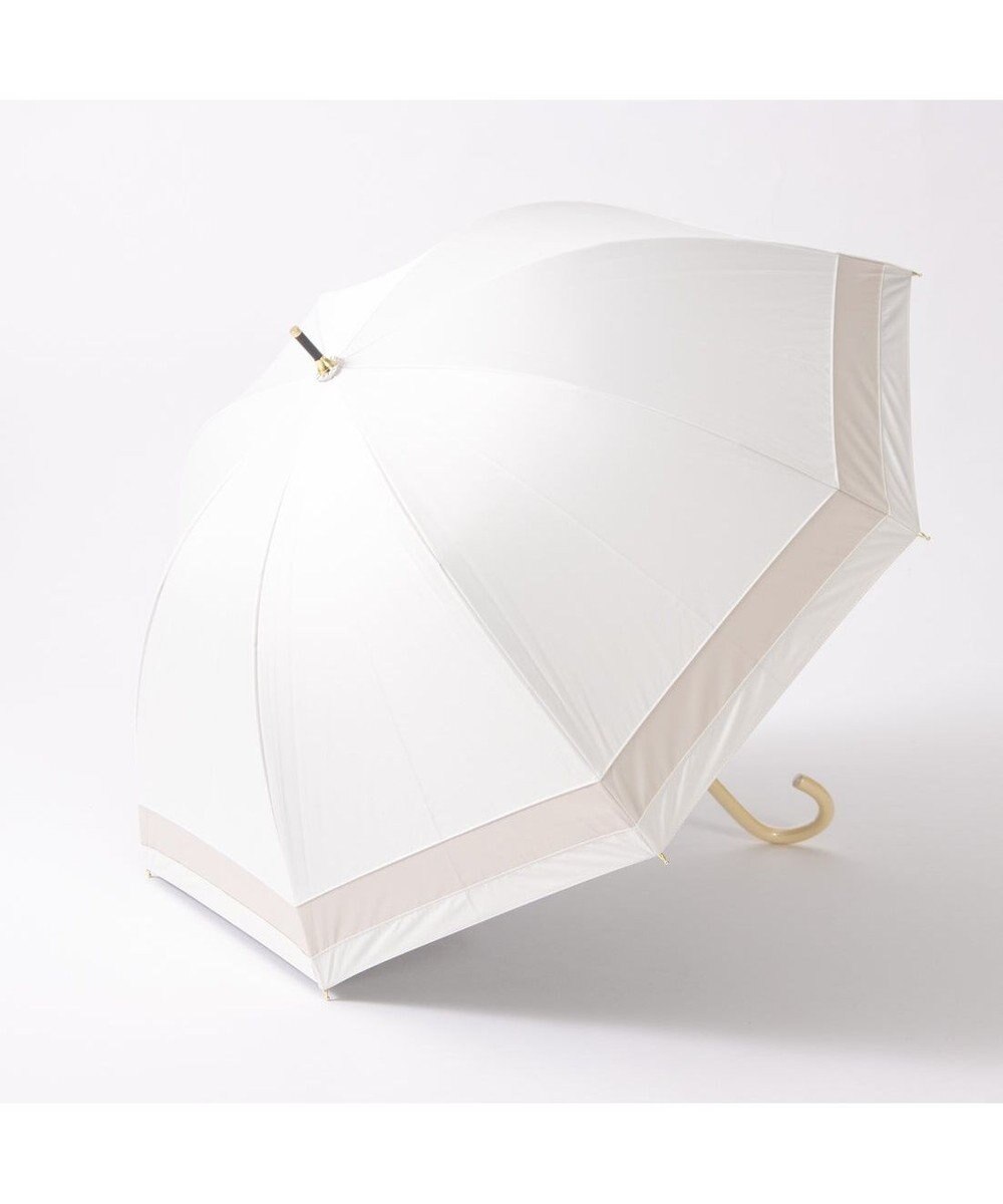 UNBILLION カシュネ cachenez / 【晴雨兼用】【日傘】 【UV カット率99.999.9％以上】PU切り継ぎボーダーバルーンショートパラソル 