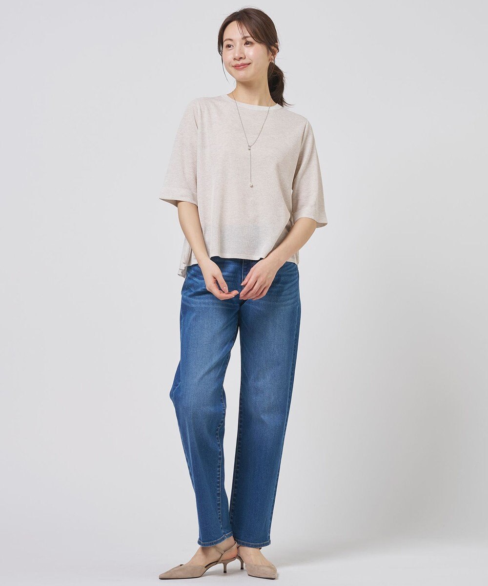 J.PRESS LADIES Vis/Pe スパーク バックプリーツ ニット 