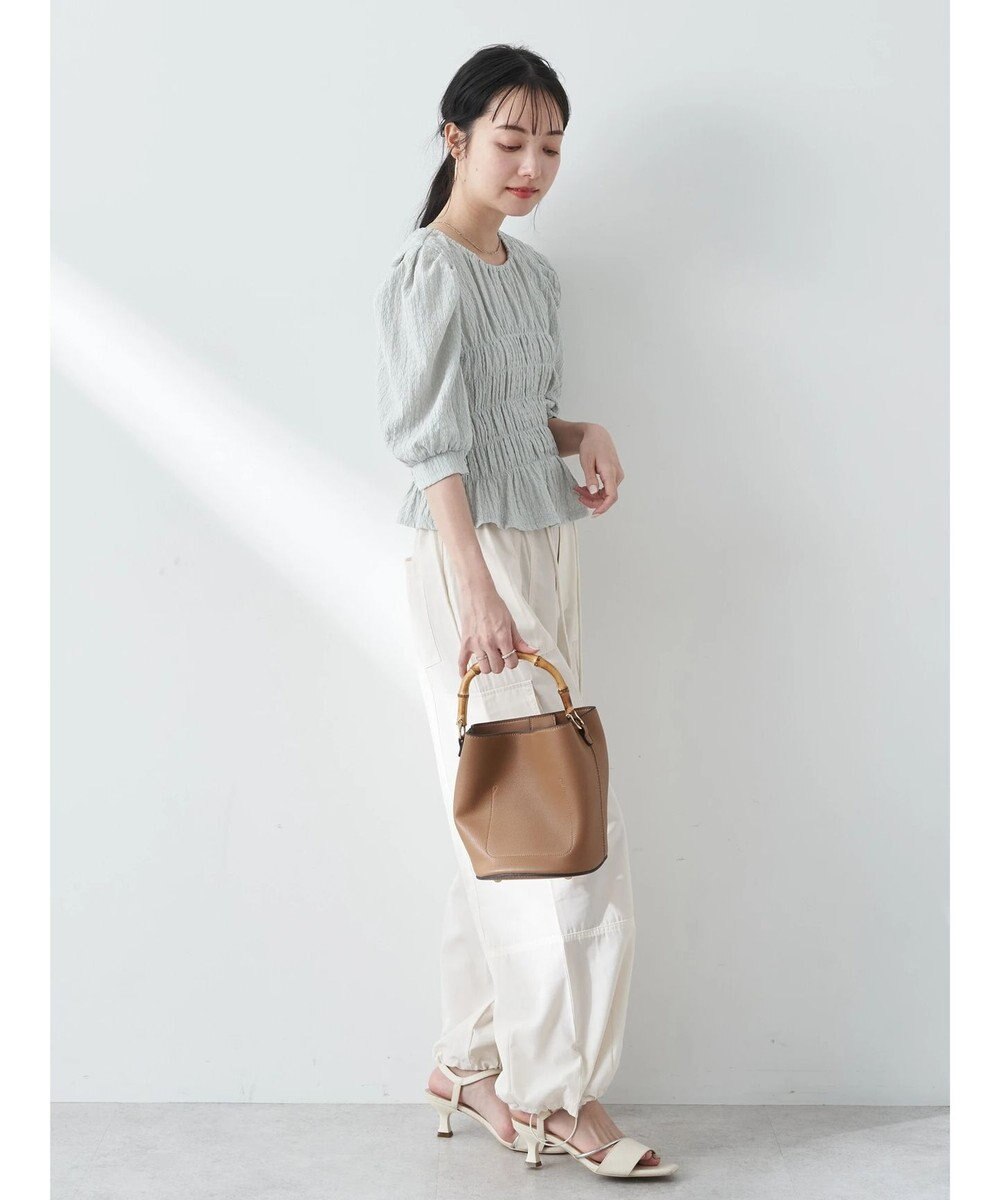 earth music&ecology ポコポコシャーリングトップス 