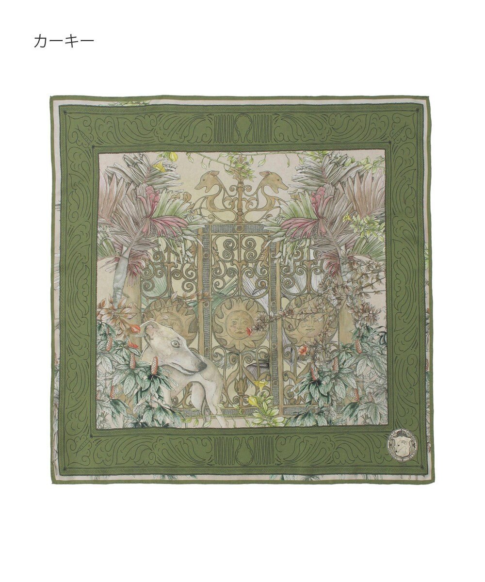 MOONBAT SWASH LONDON(スウォッシュロンドン） シルクツイルスカーフ GATE 68×68cm 日本製 