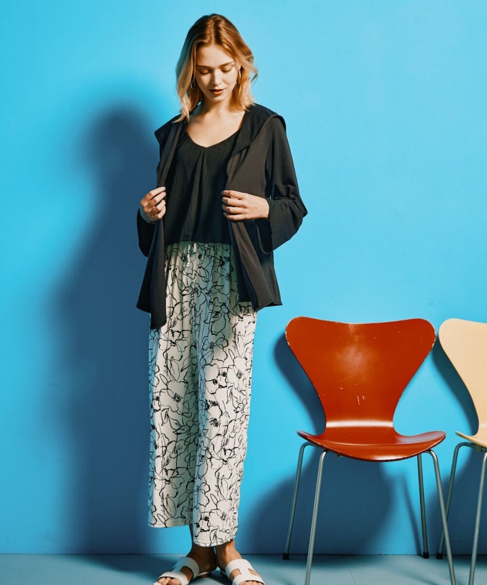 San-ai Resort（三愛水着楽園） 【UPF50＋】【吸水速乾】フーディ羽織り　M　　【San-ai Resort（サンアイリゾート）】 