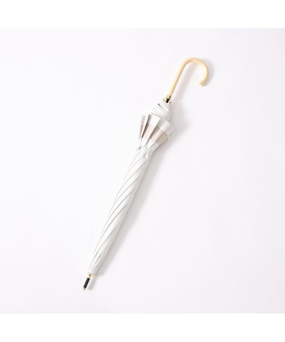 UNBILLION カシュネ cachenez / 【晴雨兼用】【日傘】 【UV カット率99.999.9％以上】PU切り継ぎボーダーバルーンショートパラソル 