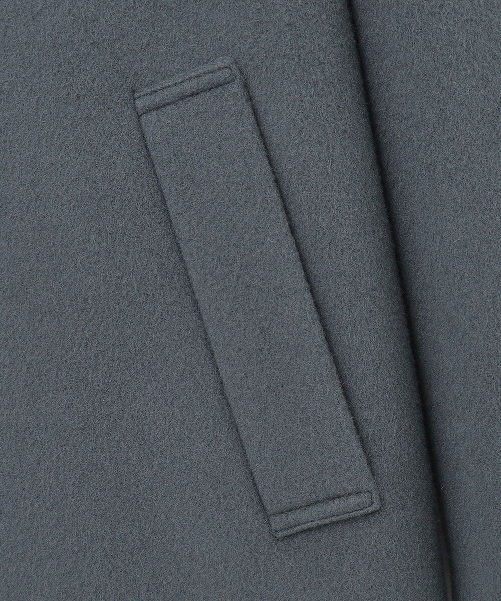 J.PRESS LADIES L ショートビーバー ノーカラーコート 