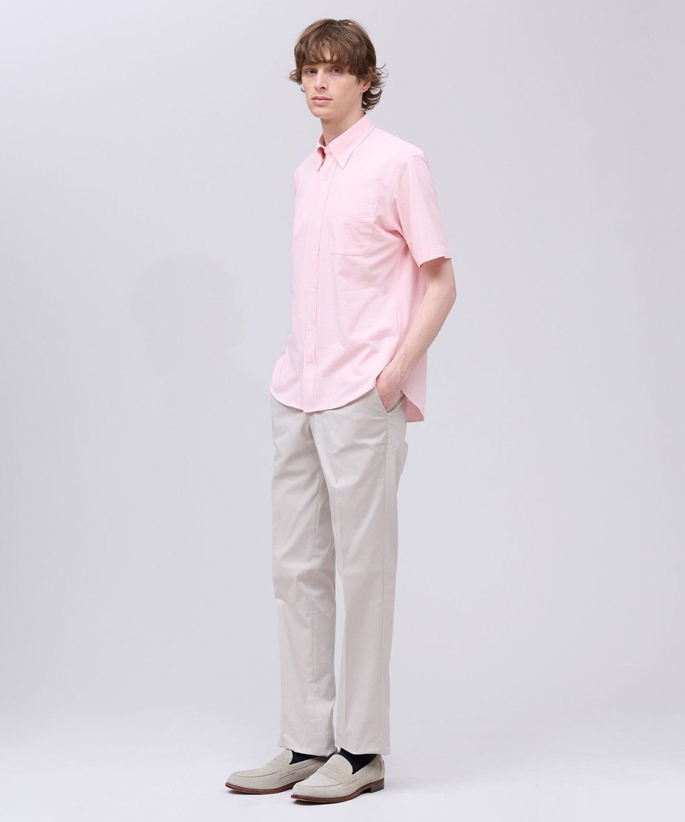 J.PRESS MEN 【吸水速乾 / 抗菌防臭 / 遮熱 / 防シワ】【J.PRESS OXFORD JERSEY】カノコインレイ半袖 シャツ / B.D. 